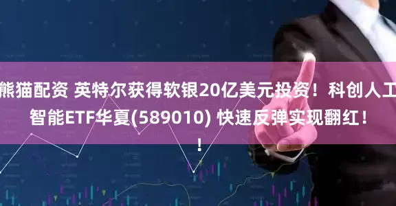 熊猫配资 英特尔获得软银20亿美元投资！科创人工智能ETF华夏(589010) 快速反弹实现翻红！